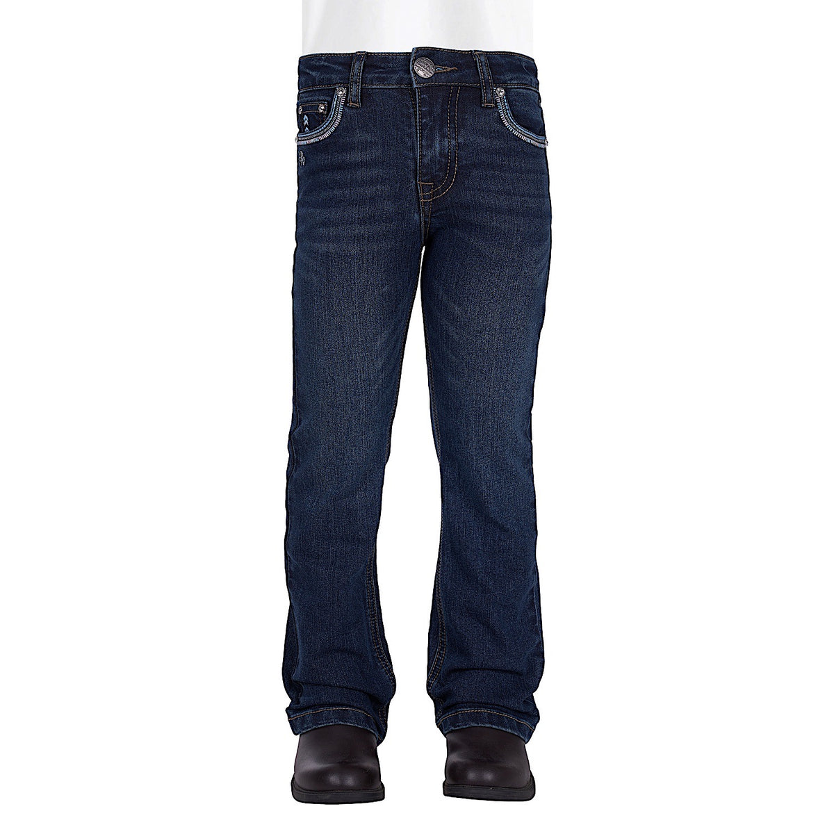 Pure Western Girl’s Pat Boot Cut Jean - Evening Sky