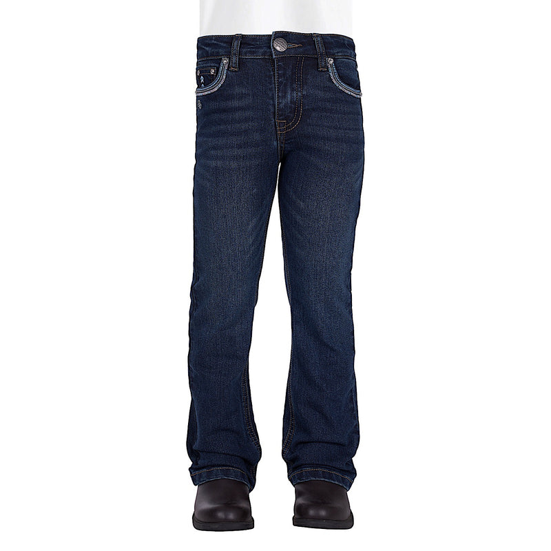 Pure Western Girl’s Pat Boot Cut Jean - Evening Sky