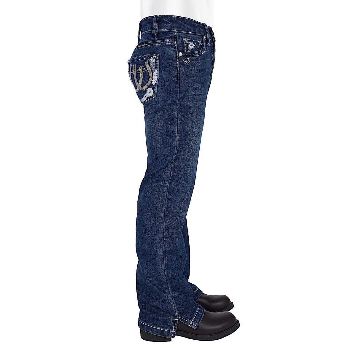 Pure Western Girl’s Louisa Straight Leg Jean - Indigo