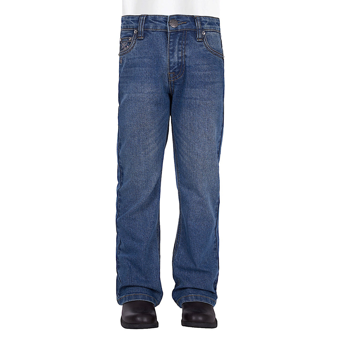 Pure Western Girl’s Ariana Boot Cut Jean - Retro Blue