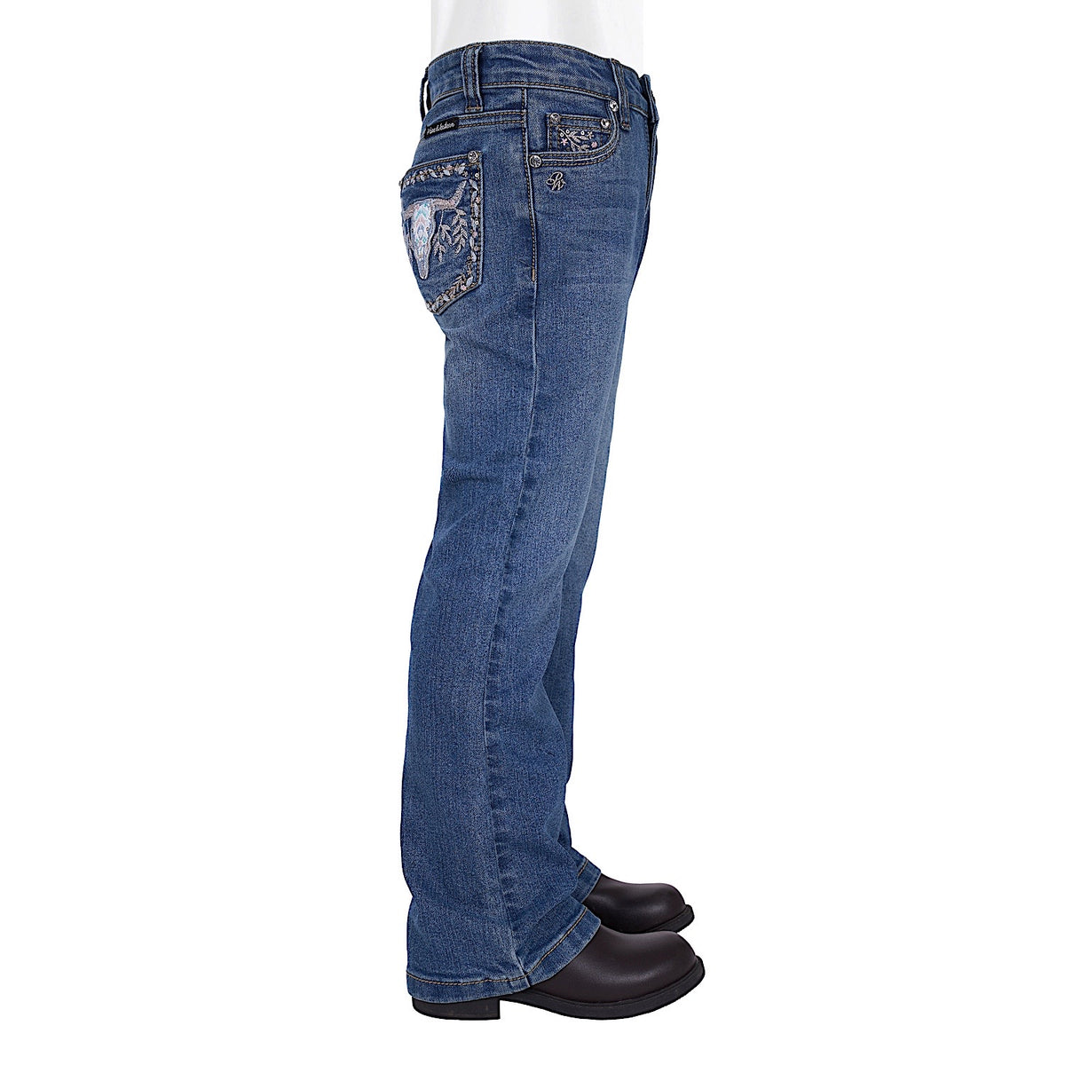 Pure Western Girl’s Ariana Boot Cut Jean - Retro Blue