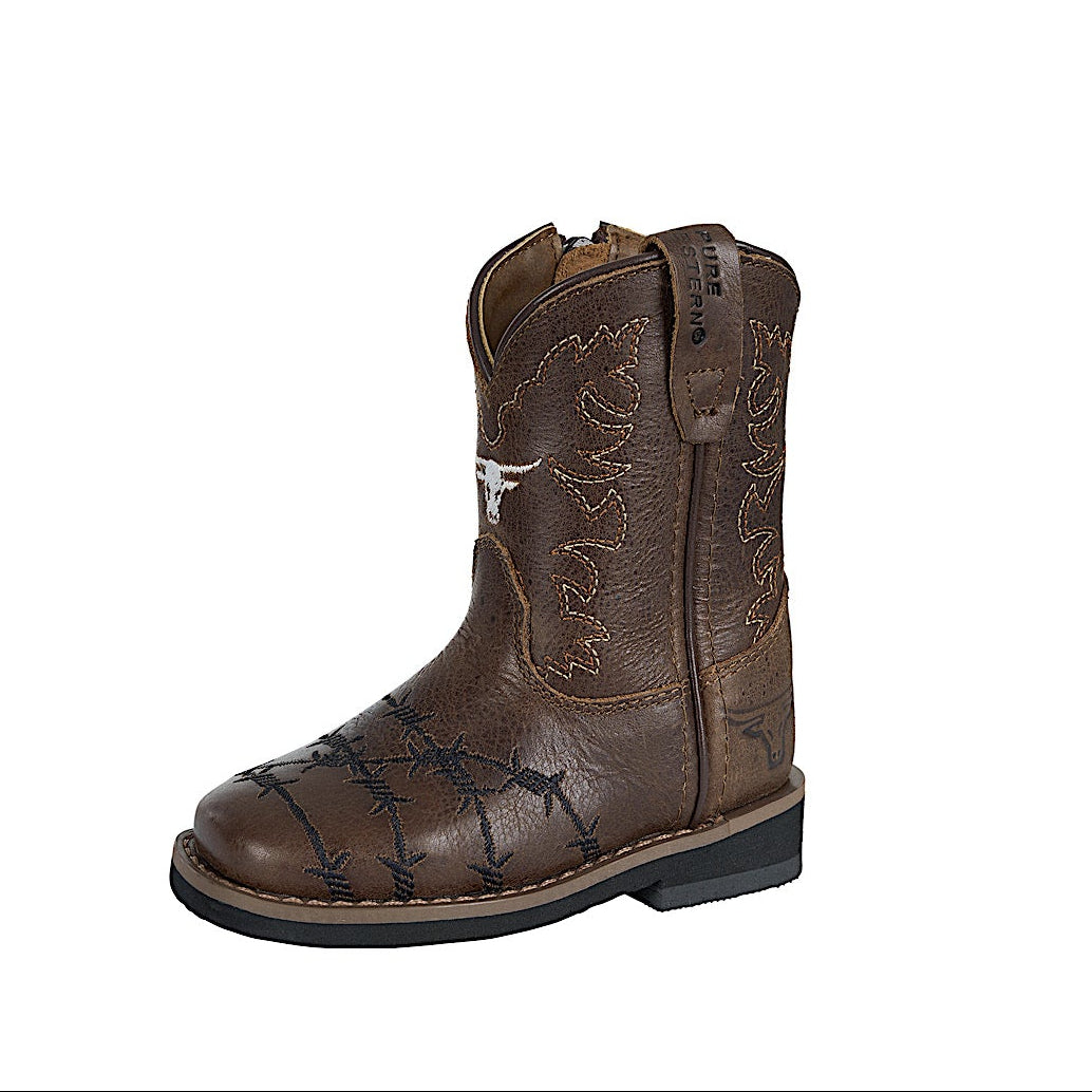 Pure Western Toddler and Children’s Denver Boot - Dark Brown