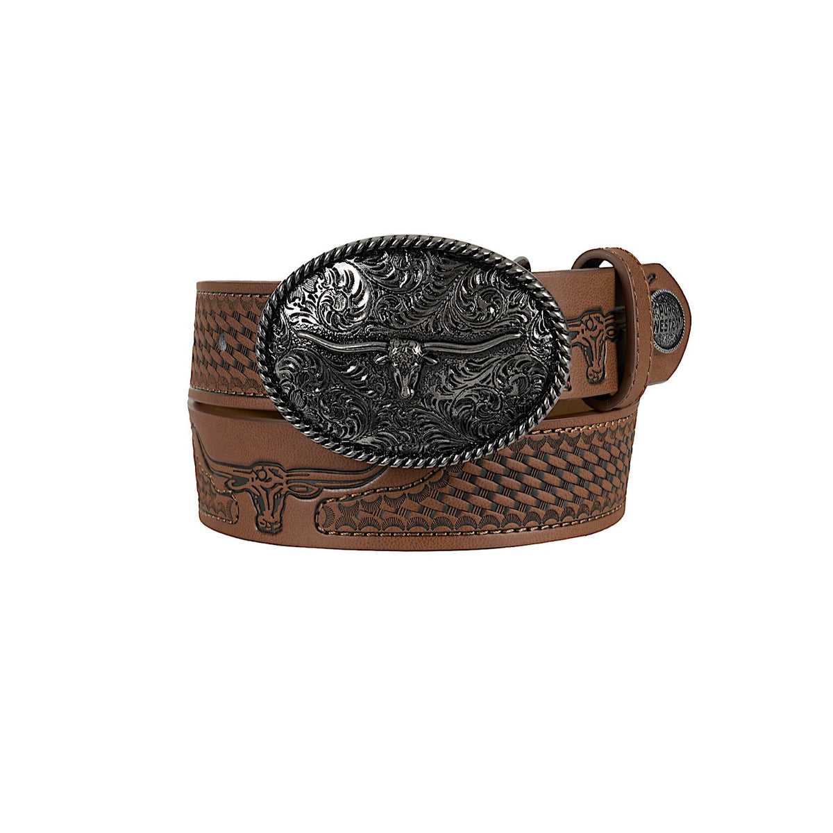 Pure Western Kid’s Colson Belt - Tan