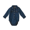 Wrangler Baby Western Denim Bodysuit - Dark Blue