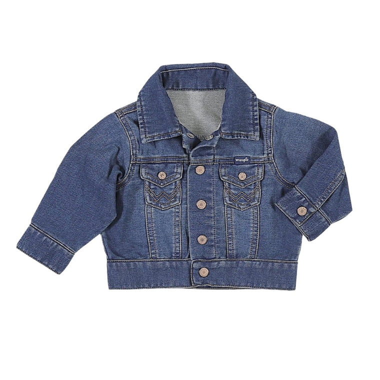 Wrangler Q Baby / Toddler Classic Denim Jacket - Dark Blue