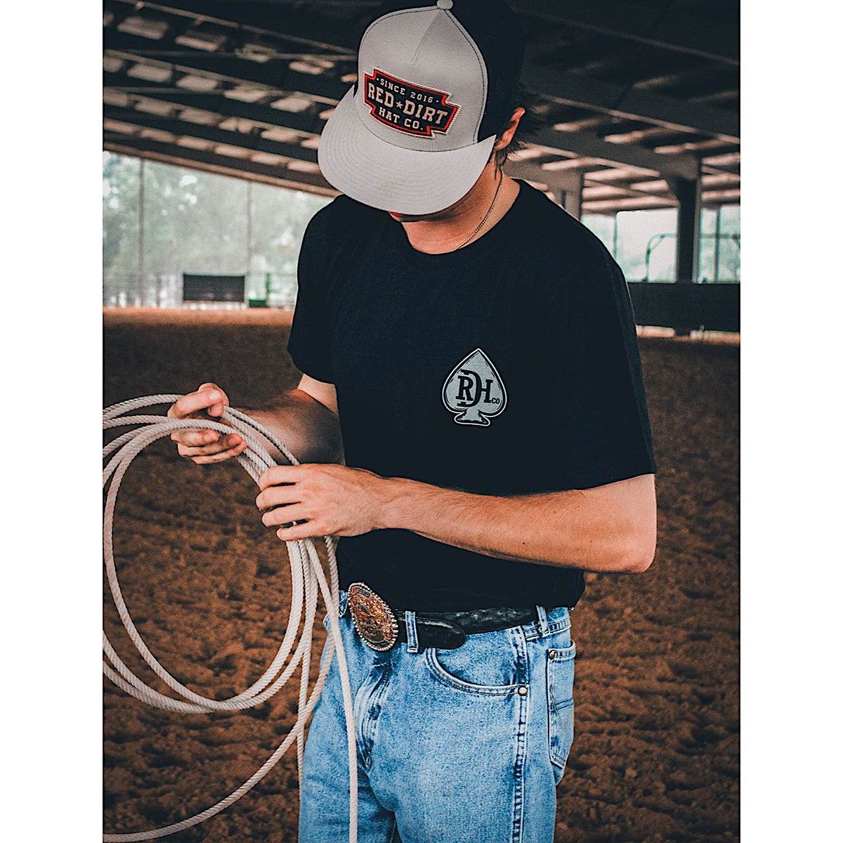 Red Dirt Hat Co Hold 'Em T-Shirt - Black