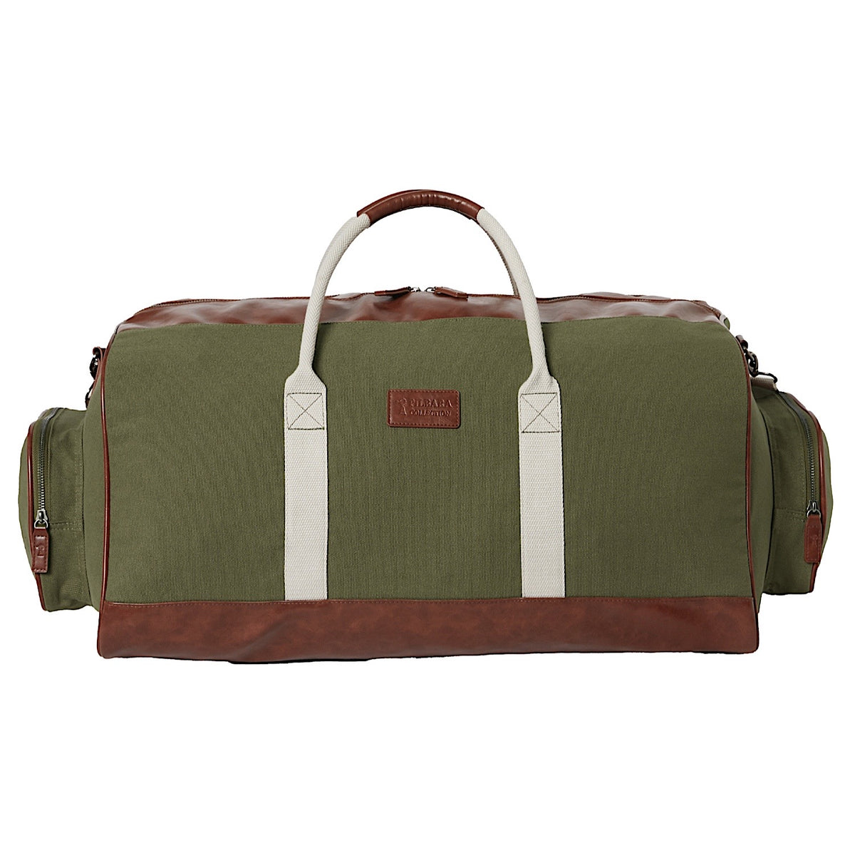 Pilbara Canvas Long-Weekender Bag - Olive