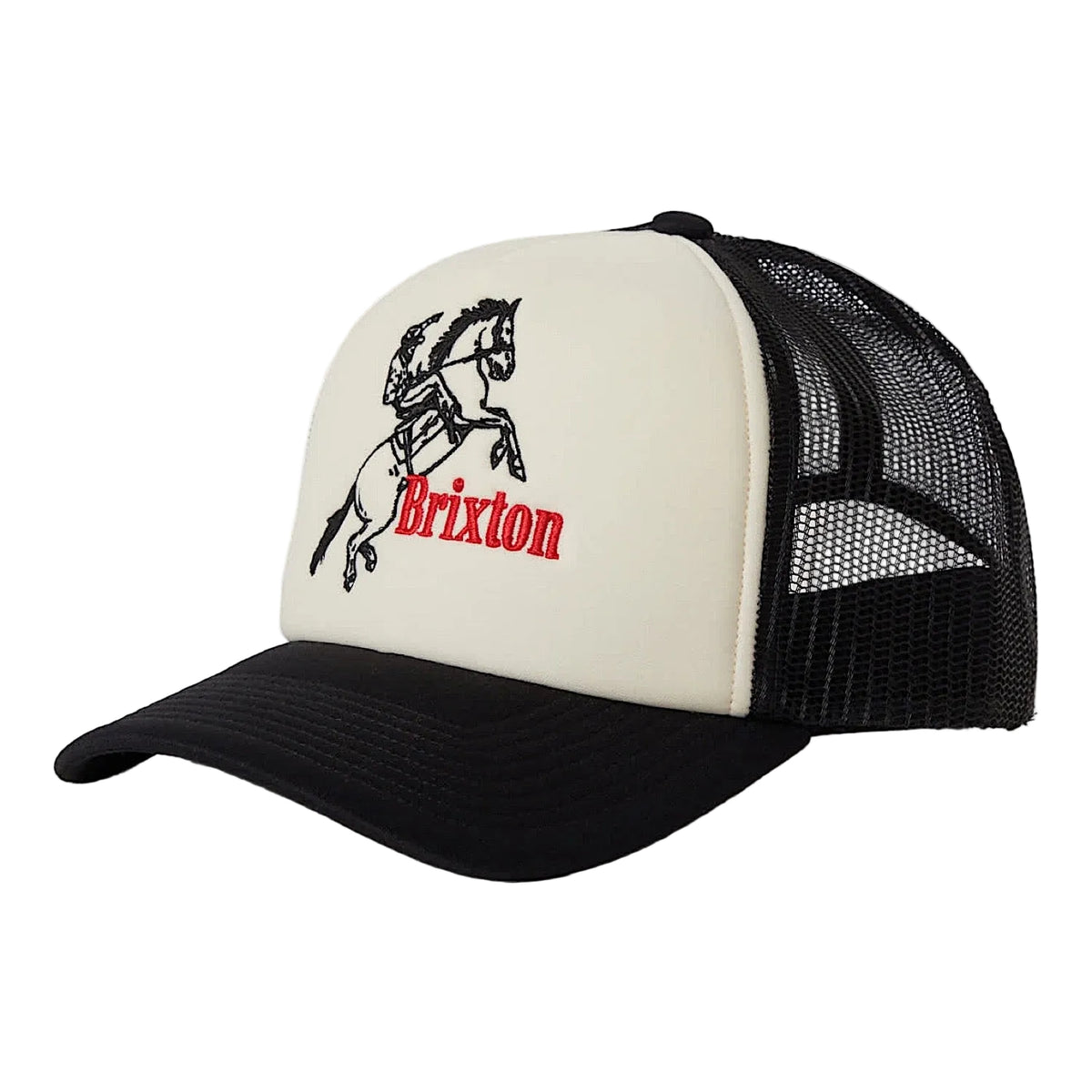 Brixton Ranching Club Mid Profile Cap - Black / Off White