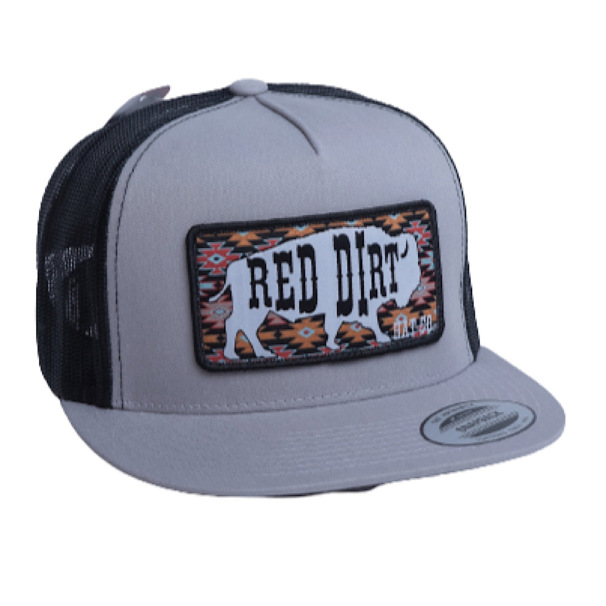 Red Dirt Hat Co Great White Buffalo Cap - Grey/White