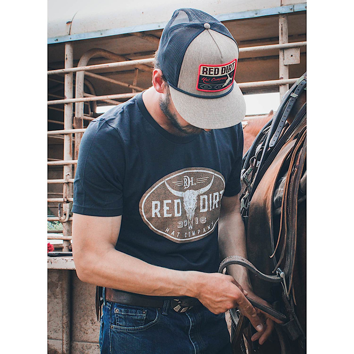 Red Dirt Hat Co Steer Clear T-Shirt - Vintage Black