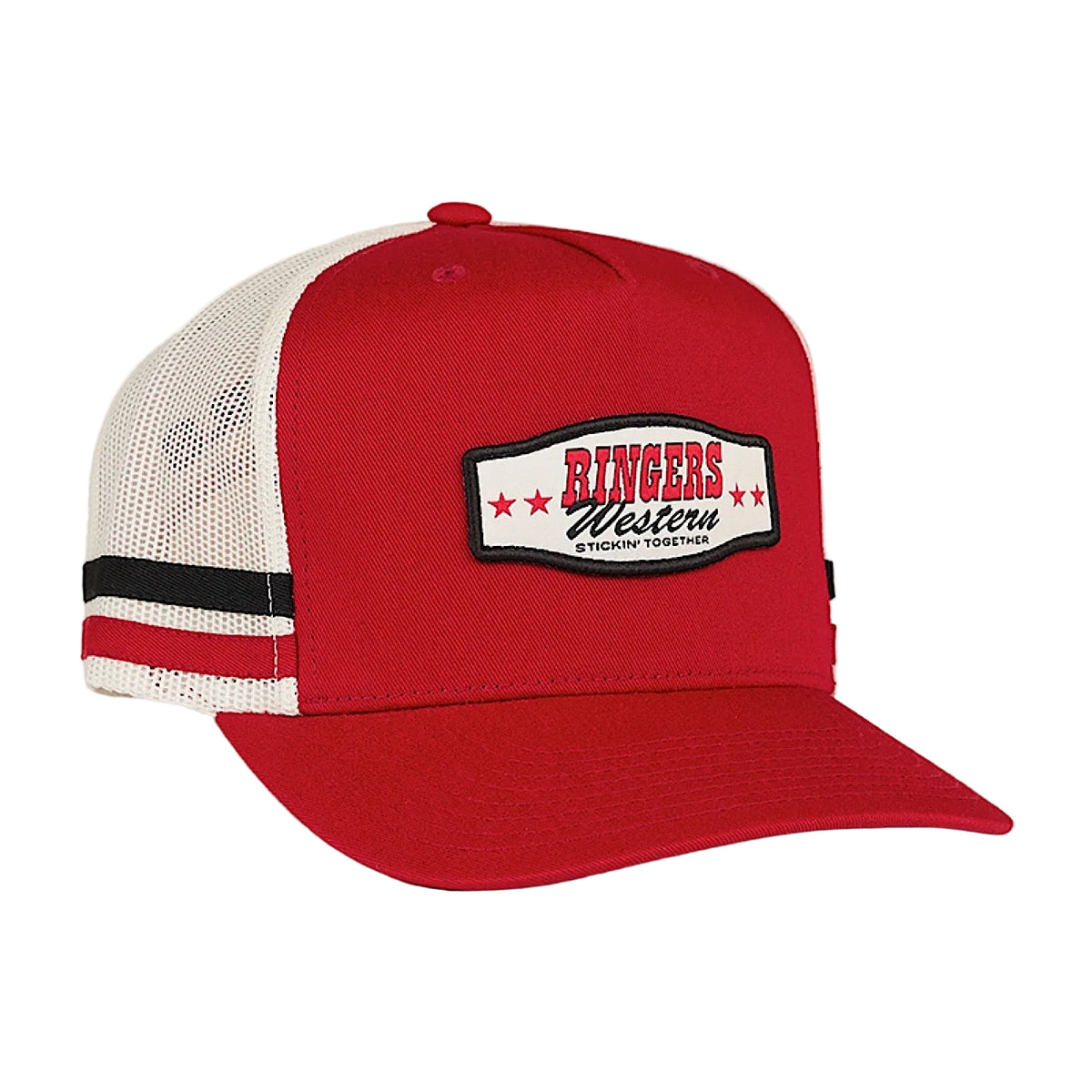 Ringers Western Retro Garage Deep Fit Trucker Cap - Red