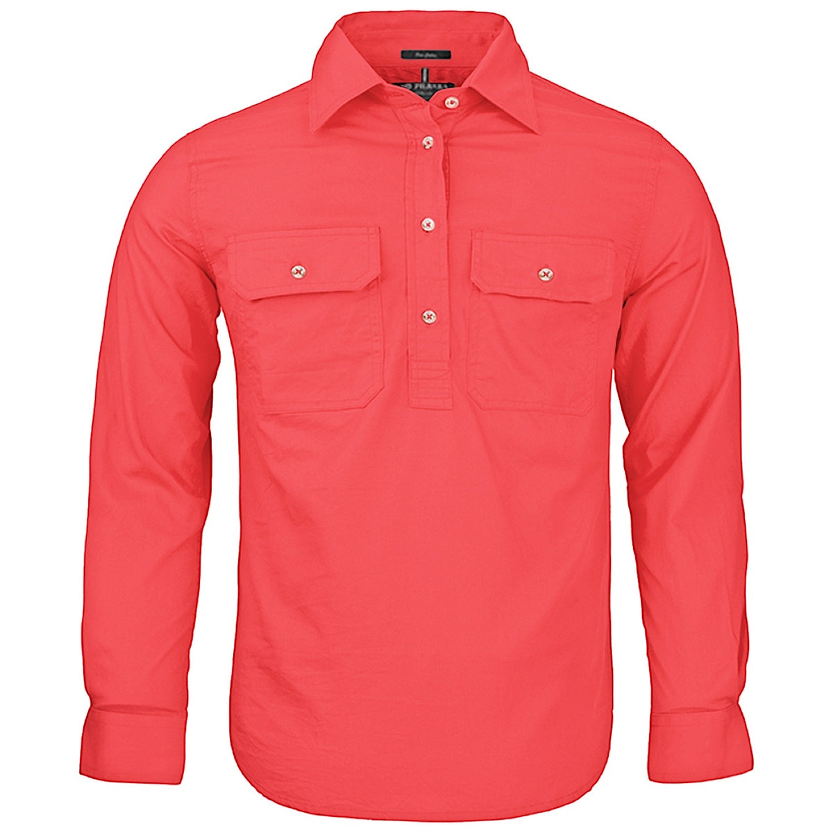 Pilbara Kid's Closed Front Shirt - Watermelon