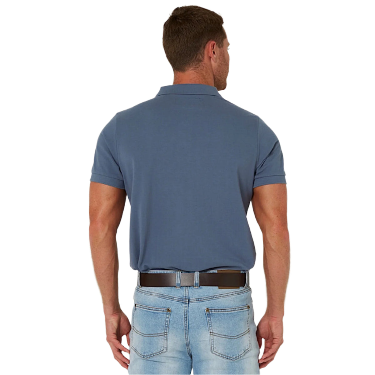 Pilbara Mens Classic Polo - Blue Steel