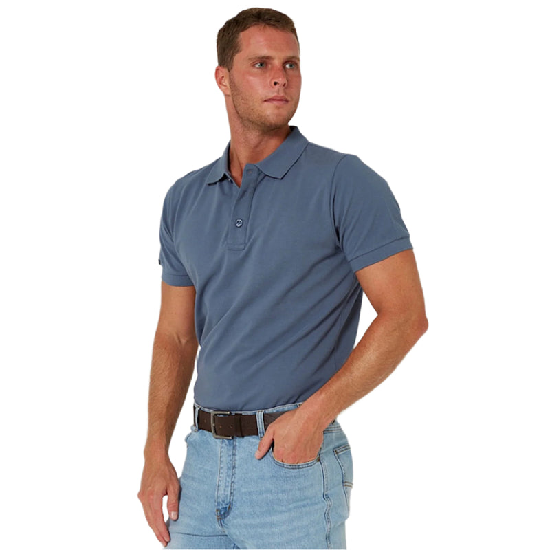 Pilbara Mens Classic Polo - Blue Steel