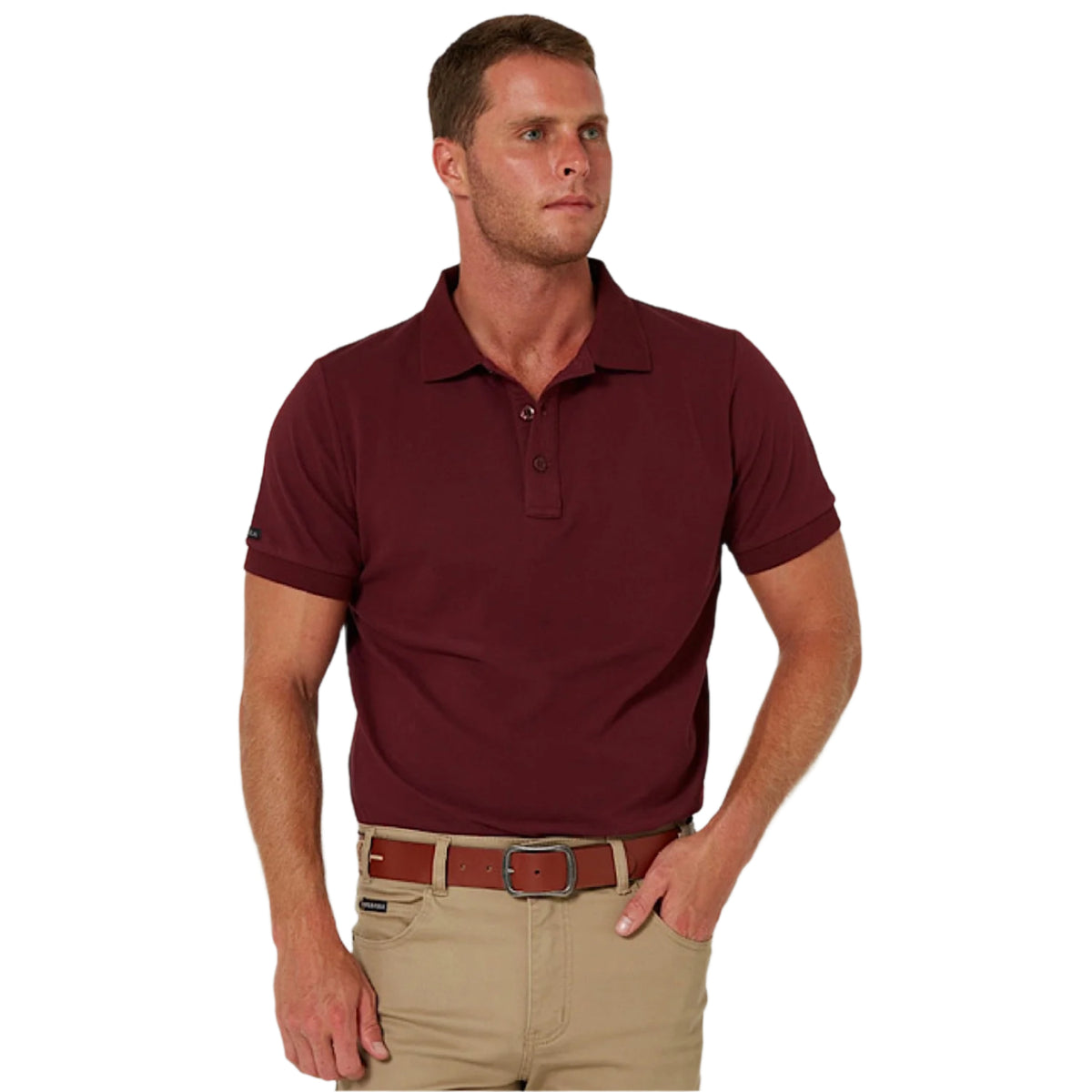 Pilbara Mens Classic Polo - Maroon