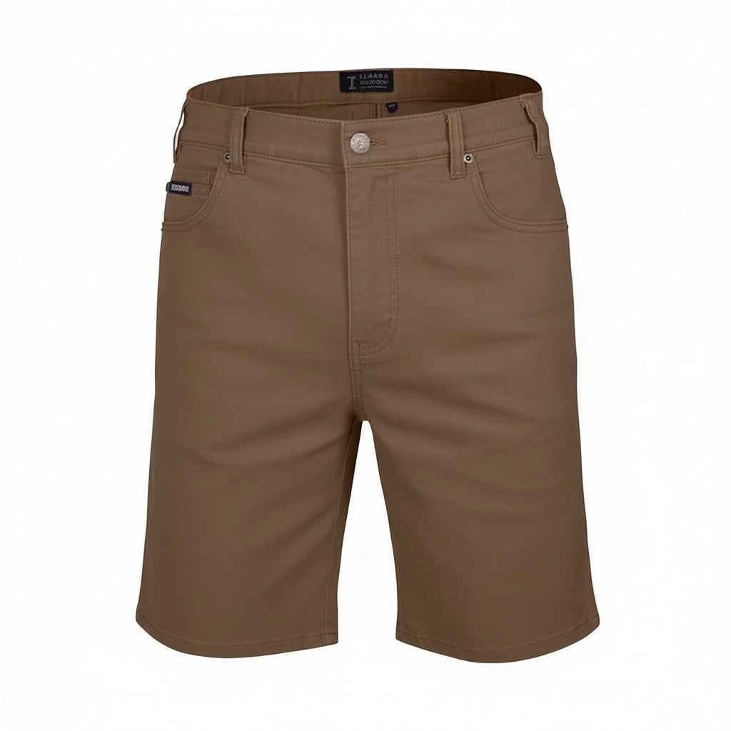 Pilbara Men's Cotton Stretch Short - Whiskey