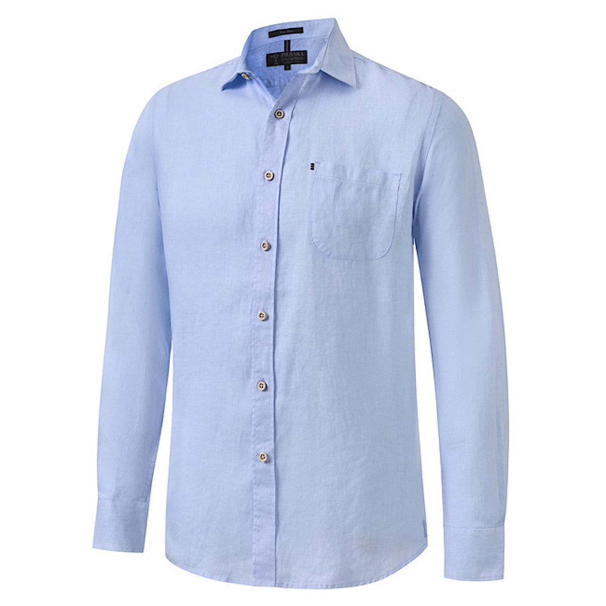 Pilbara Men’s Linen L/S Shirt - Cloud