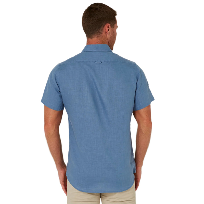 Pilbara Men’s Linen S/S Shirt - Slate