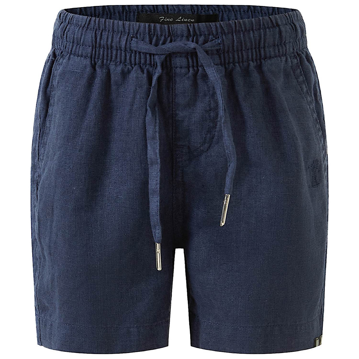 Pilbara Kids Linen Shorts - Navy