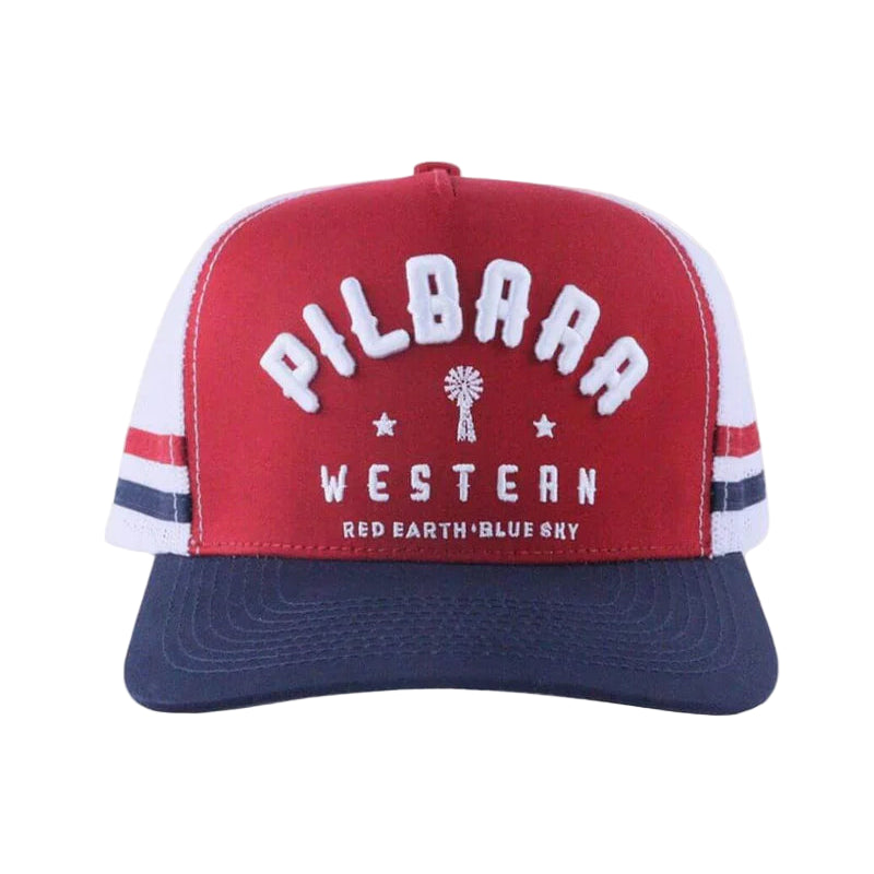 Pilbara Western Classic Cap - Rust Red/Navy