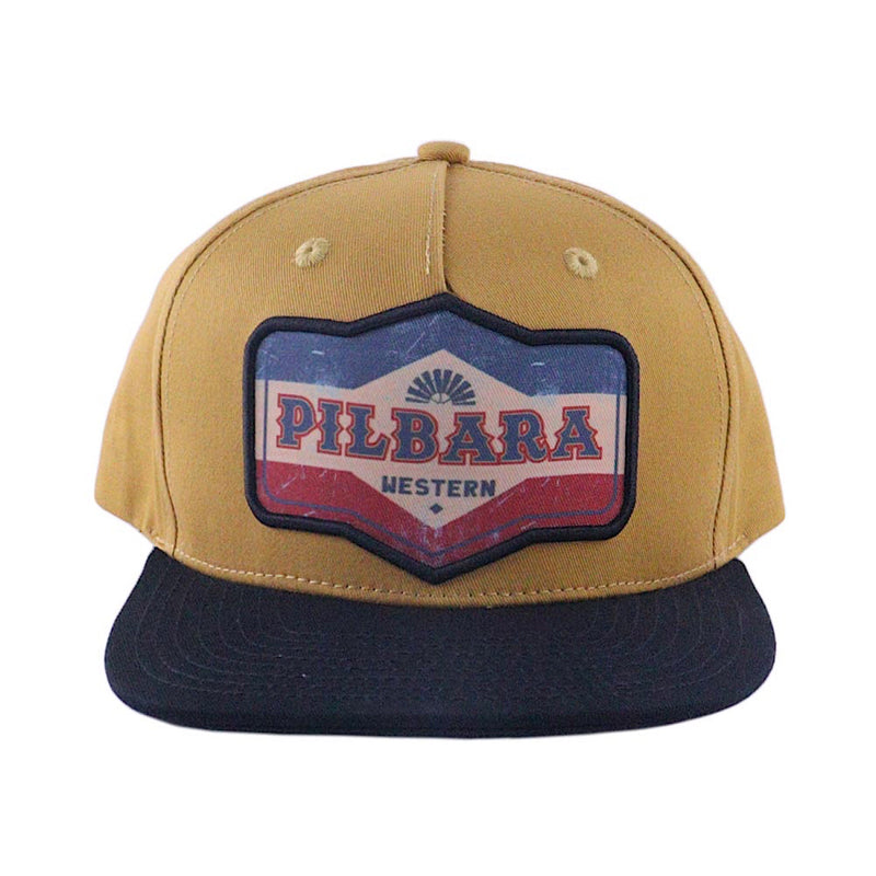 Pilbara Western Oil Can Cap - Whiskey/Black