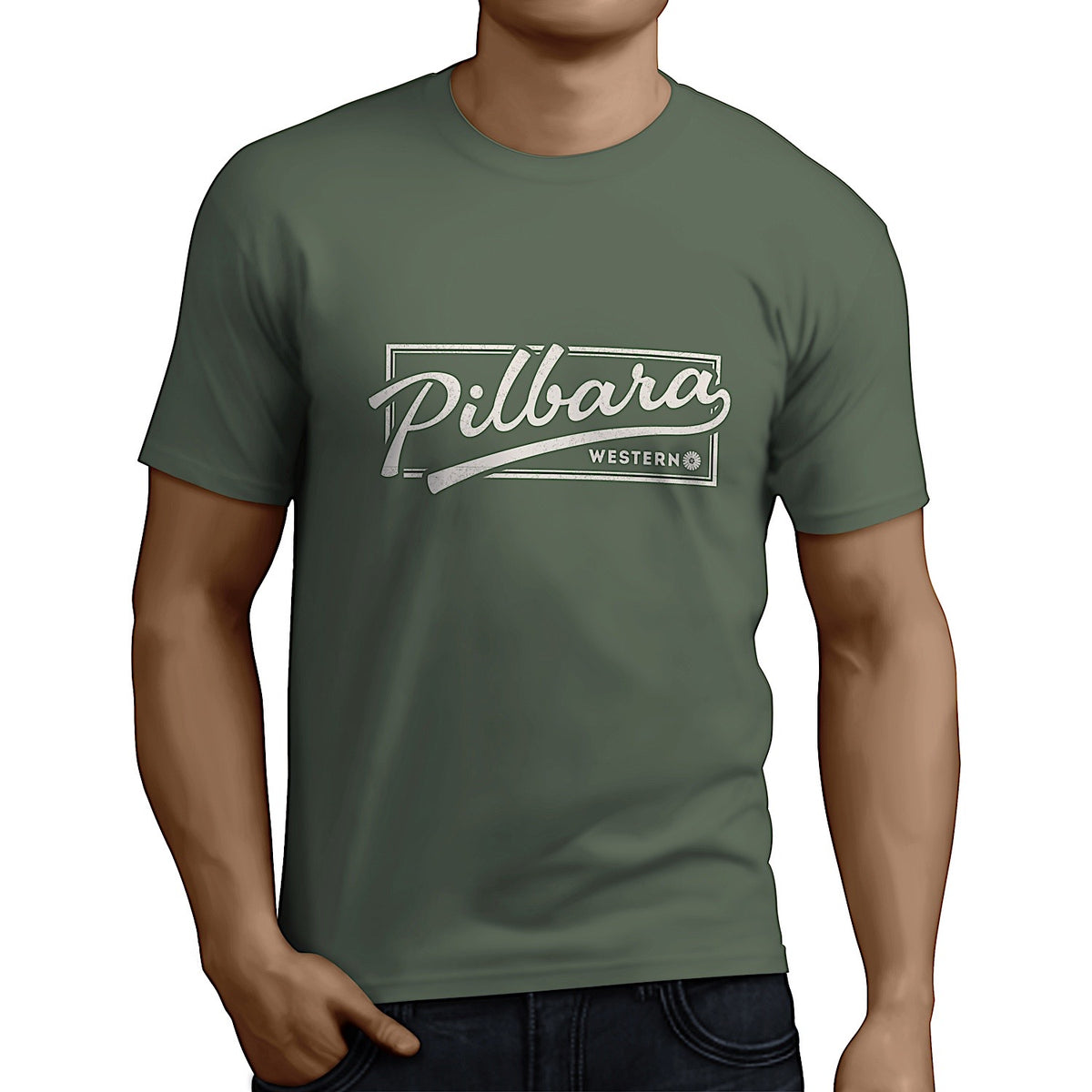 Pilbara Men’s Game Day T-Shirt - Light Olive