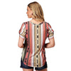 Roper Womens Studio West Collection S/S Tee Print Multi