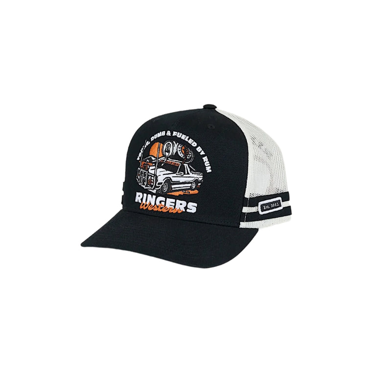 Ringers Western Rum Runner Trucker Cap - Black