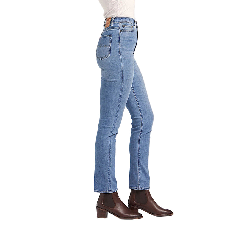 Riders By Lee Womens Classic High Rise Straight Leg Jean - Light Indigo