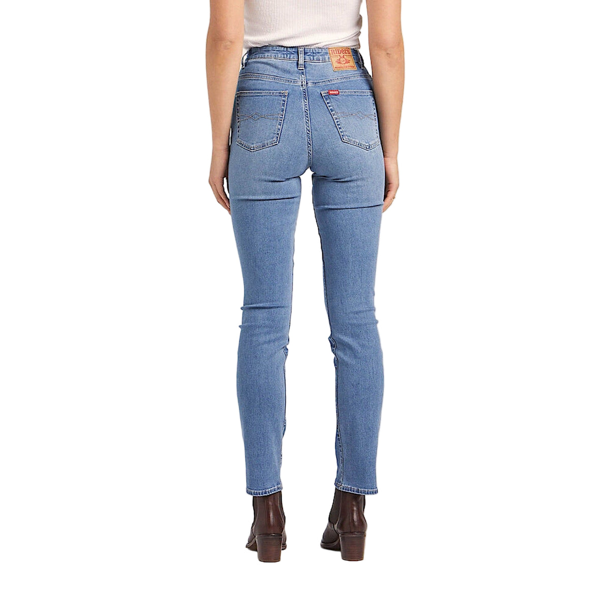 Riders By Lee Womens Classic High Rise Straight Leg Jean - Light Indigo