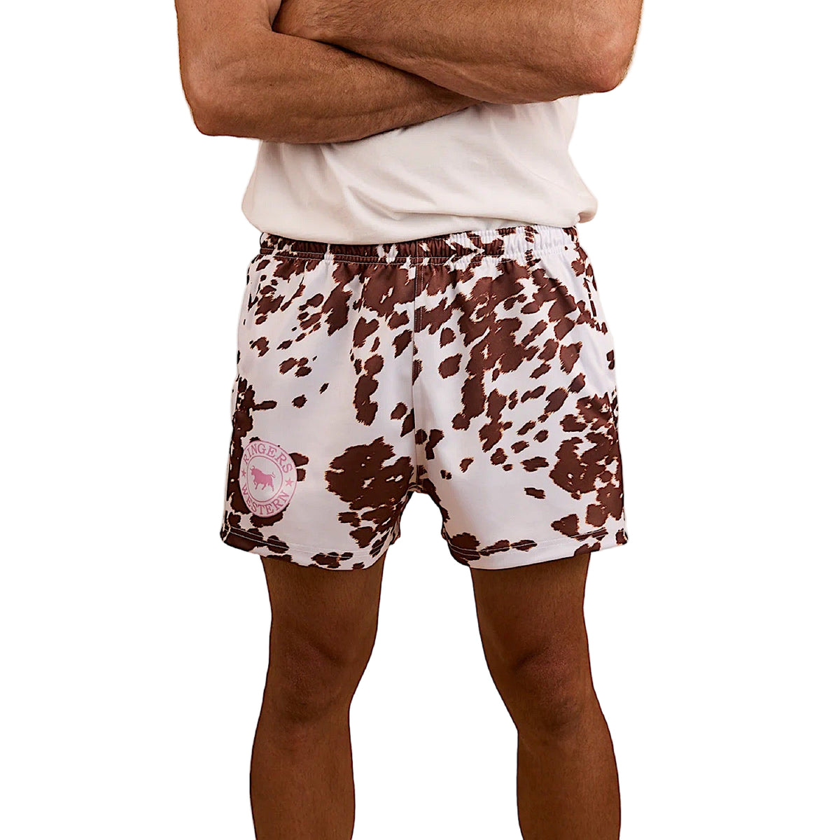 Ringers Western Footy Short - White/Tan