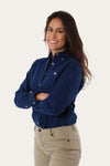 Ringers Western Womens Cambridge Slim Fit Oxford Shirt - Navy