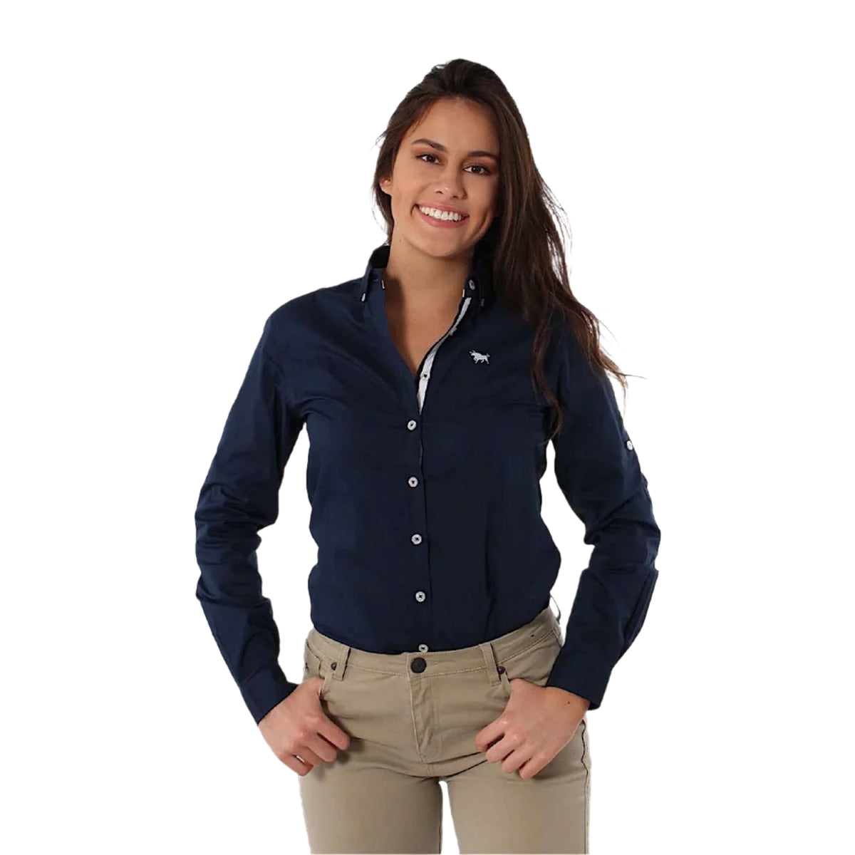 Ringers Western Women’s Longreach Dress Shirt - Navy