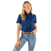 Ringers Western Women's Jules Full Button Short Sleeve Work Shirt - Navy