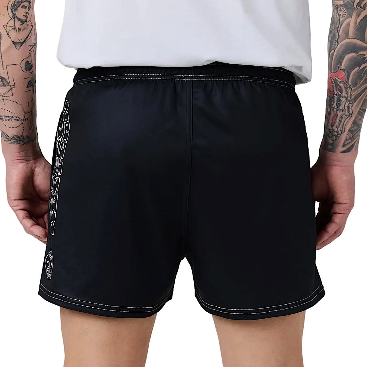 Ringers Western Unisex Dust Devil Unisex Footy Shorts - Black