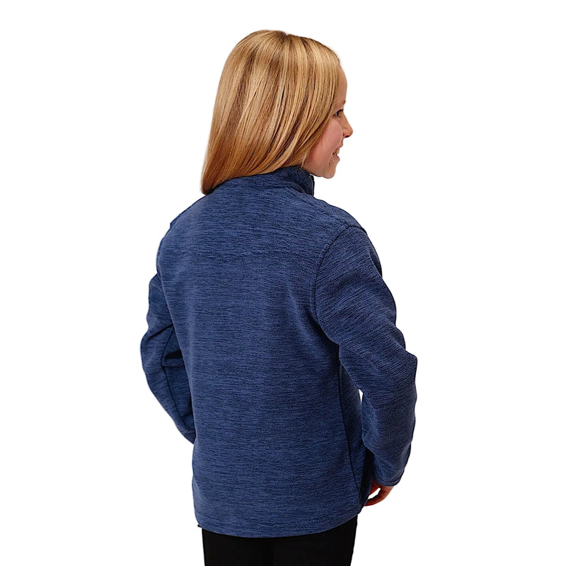 Roper Girl’s Fleece Pullover - Navy