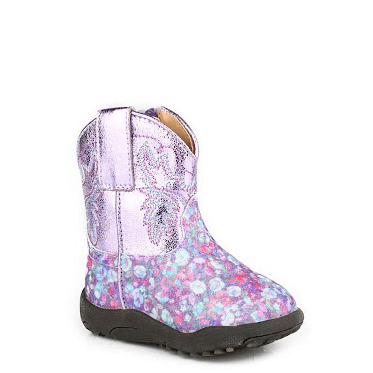Roper INFANT Cowbaby Glitter Bloom-Glitter Floral_Purple_09-016-0903-3644_16903644