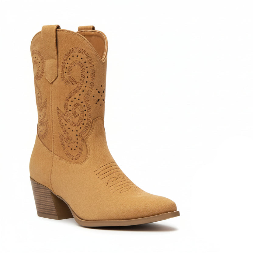 Roper Women’s Miranda Shortie Western Boot - Tan