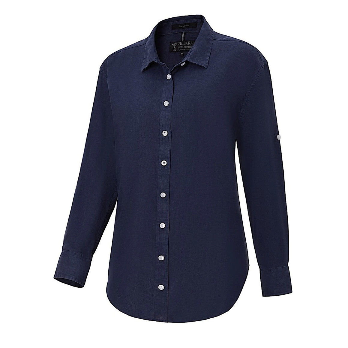 Pilbara Men's Linen Shirt - Navy