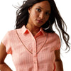 Ariat Womens Spring S/S Top Burnt Coral