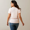 Ariat Womens Boot Outline S/S Tee Chalk Pink