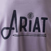 Ariat Womens Rebar Workman Graphic Ariat Logo S/S T-Shirt Lavender