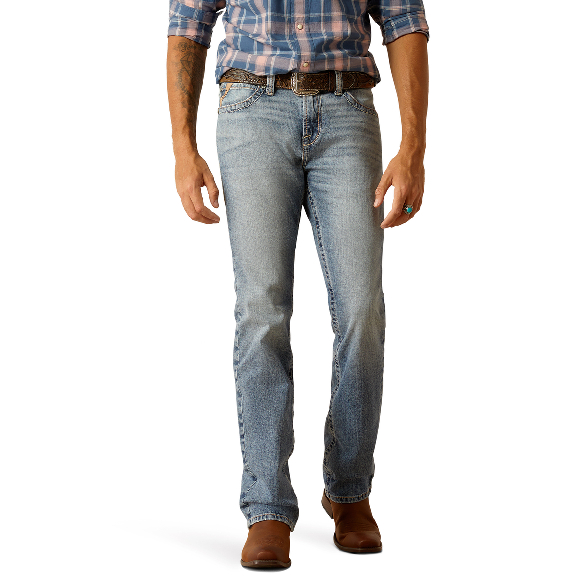 Ariat Men's M8 Modern Slim Leg - Grizzly Baltimore