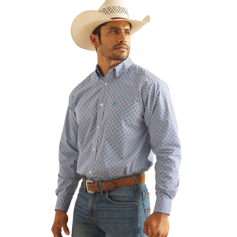 Ariat Men's Perry Classic Fit Shirt - Blue