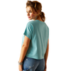 Ariat Women's Mills Cropped T-Shirt - Marine Blue