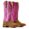 Ariat Women's Frontier Calamity Boot - Jane Dijon Roughout/Electric Raspberry