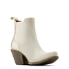 Ariat Women's Bradley Heeled Ankle Boot Cloud White Suede / Pearl