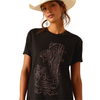 Ariat Women's Tall Boot Sketch T-Shirt - Black