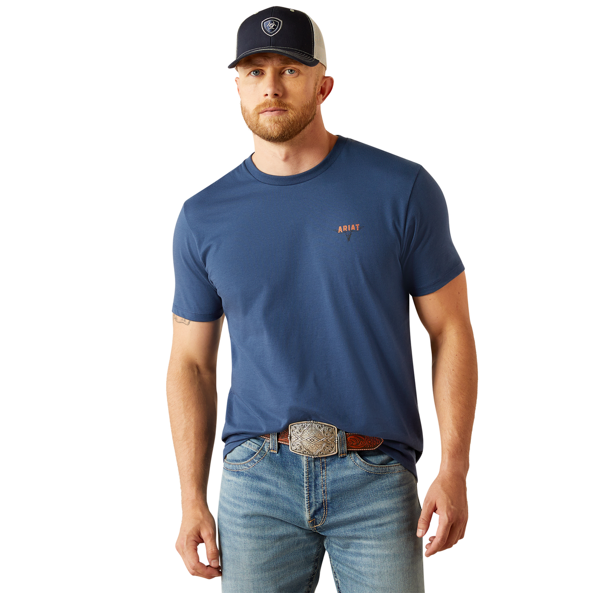 Ariat Men's Ranch Tough T-Shirt- Space Blue
