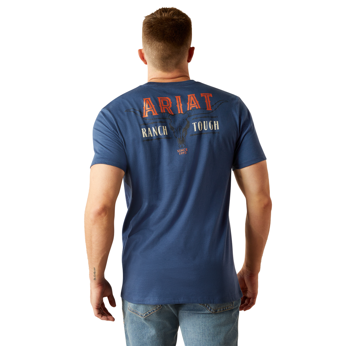 Ariat Men's Ranch Tough T-Shirt- Space Blue